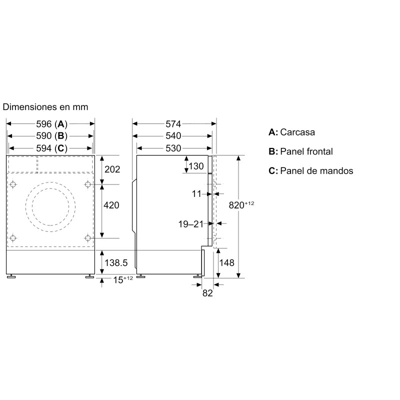 Lavasecadora INT Bosch WKD28260ES Lavasecadora INT Bosch WKD28260ES