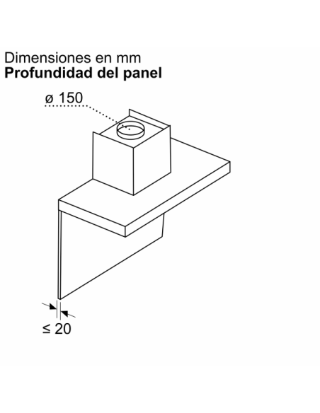 Campana decorativa pared Siemens LC97BDN30