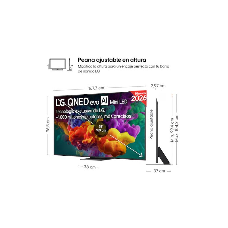 TV QNED LG 75QNED86B6B