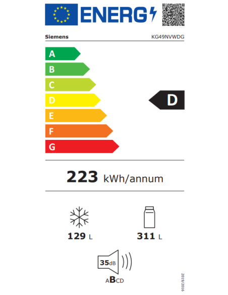 Combi NF Siemens KG49NVWDG
