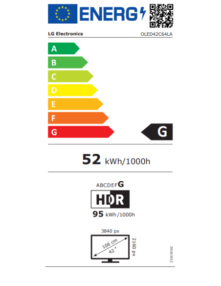 TV OLED LG OLED42C64LA