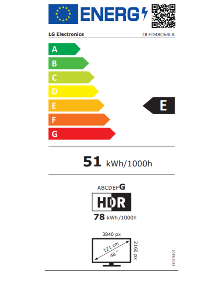 TV OLED LG OLED48C64LA