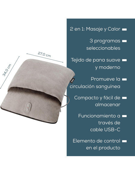 Calienta pies con masaje Beurer FM28