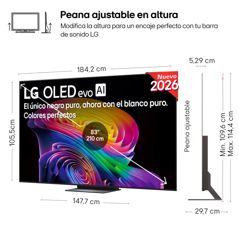 TV OLED LG OLED83C64LA