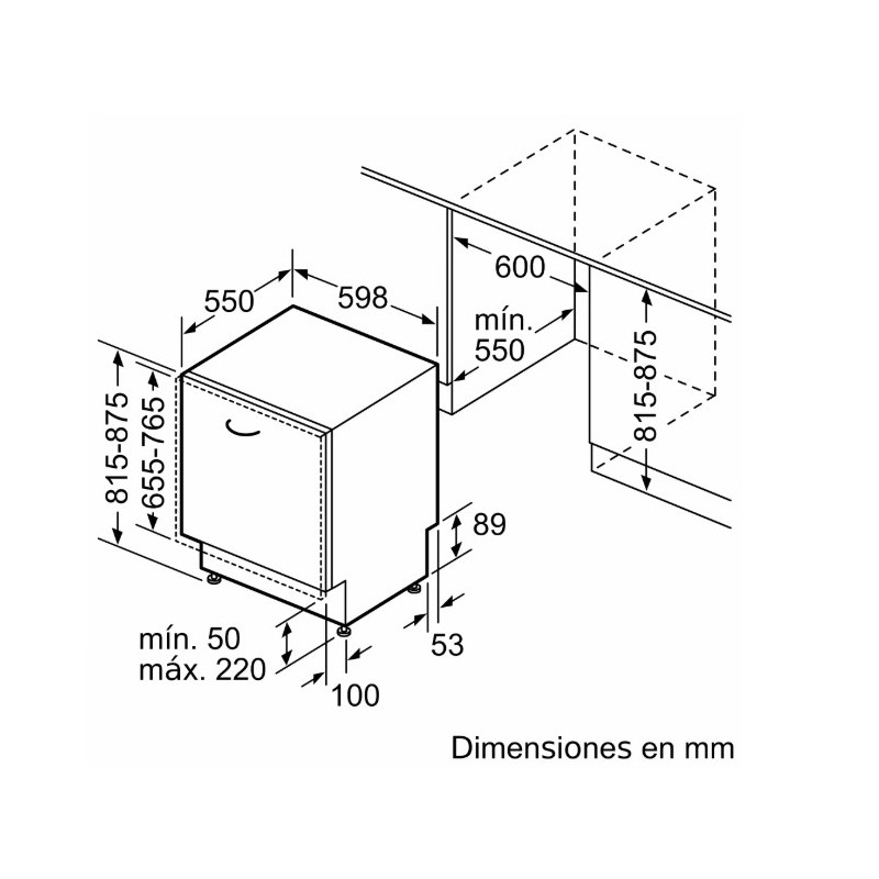 Lavavajillas 60 INT Siemens SN75ZX17CE Lavavajillas 60 INT Siemens SN75ZX17CE