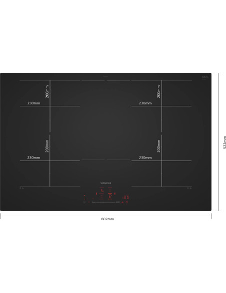 Vitroceramica Flex-induccion indep. Siemens EX81AHYC1E