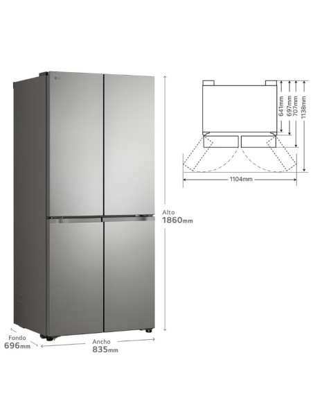 Frigorifico side by side Lg GMBS30SDPY (Táctico BF)