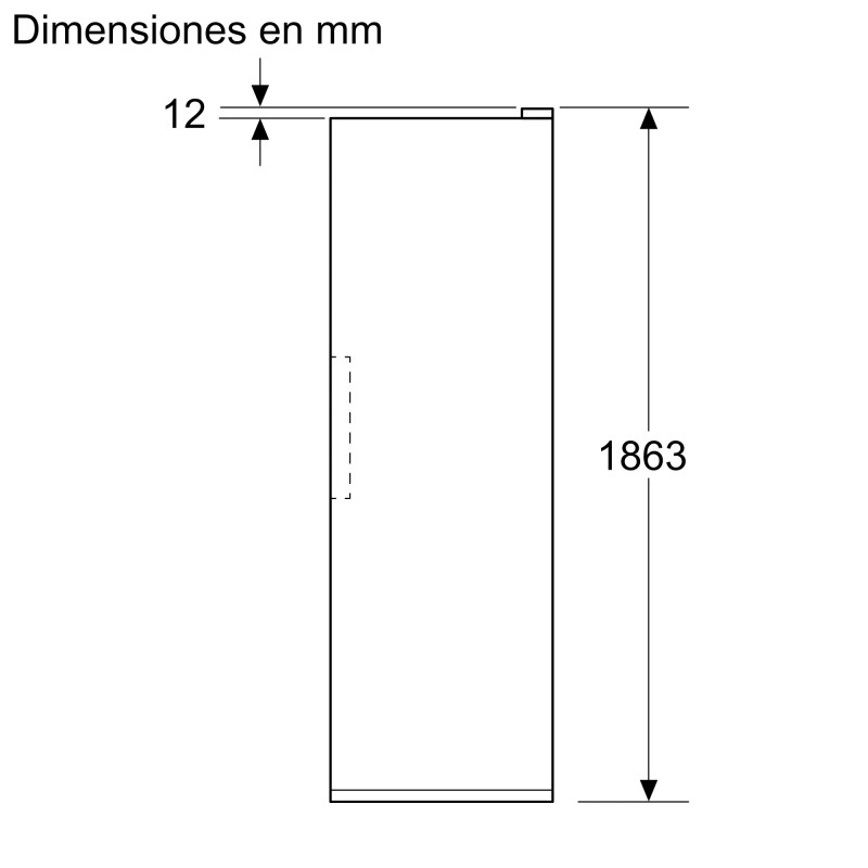 Congelador vertical NF Siemens GS36NVICG Congelador vertical NF Siemens GS36NVICG
