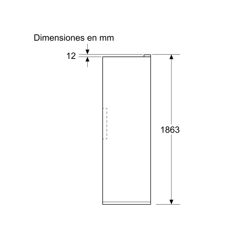 Congelador vertical NF Siemens GS36NVWDG Congelador vertical NF Siemens GS36NVWDG