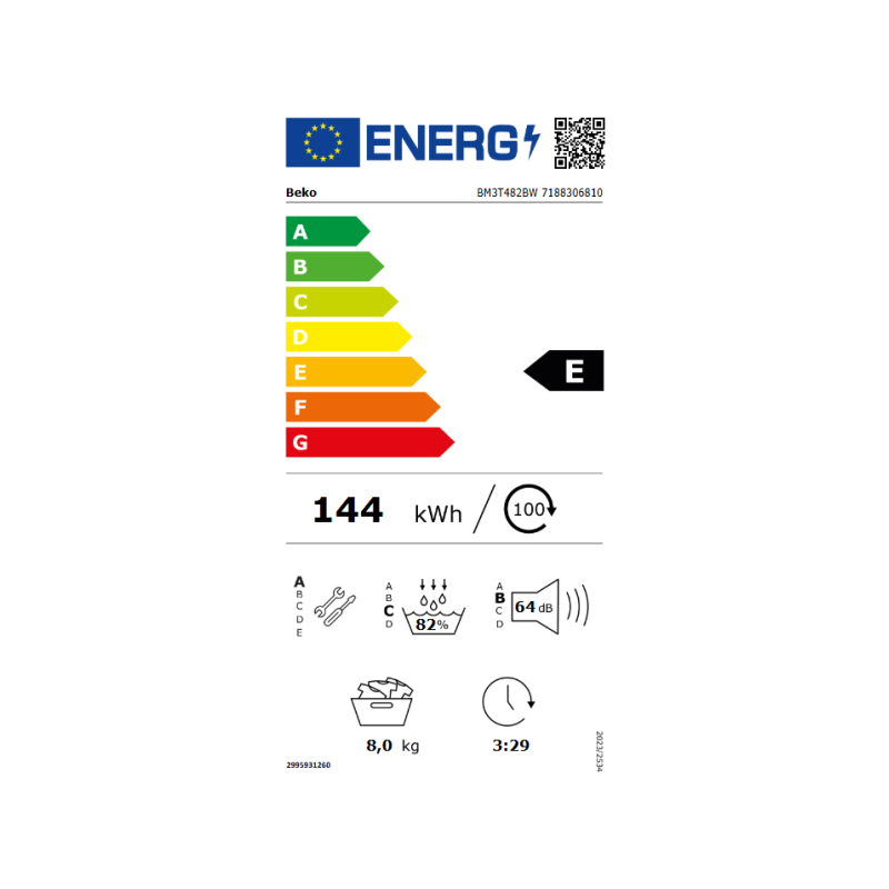 Secadora INT Beko BM3T482BW