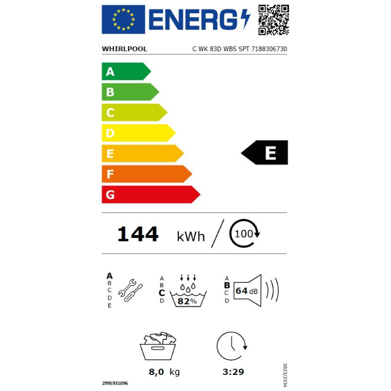Secadora INT Whirlpool CWK83DWBSSPT