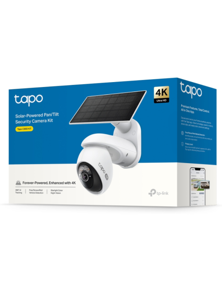 TP-Link Tapo C660 KIT Bala (forma) Cámara de seguridad IP Exterior 3840 x 2160 Pixeles Techo/pare