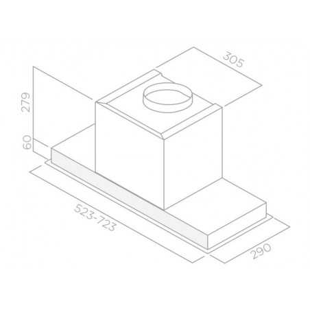 Campana encastre integrada Elica HIDDEN IXGL/A/60 - 3 Campana encastre integrada Elica HIDDEN IXGL/A/60 - 3