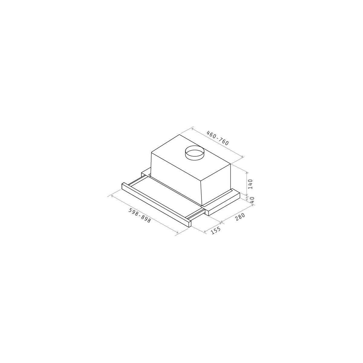 Campana extraible Elica ELITE14 LUX WH/9 - 2 Campana extraible Elica ELITE14 LUX WH/9 - 2
